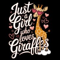 Just A Who Loves Giraffes Cute Animal Lover Great Gift Women's Crop Top Tee