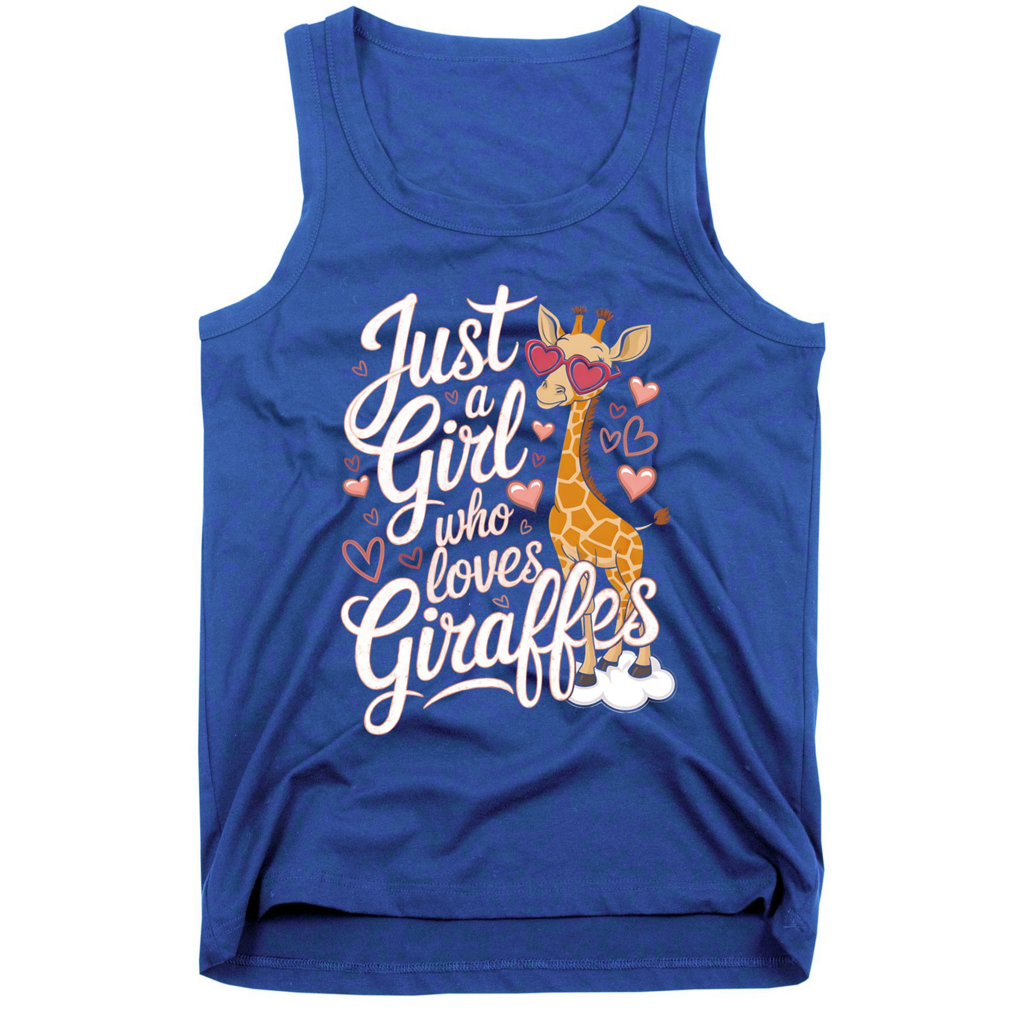 Just A Who Loves Giraffes Cute Animal Lover Great Gift Tank Top