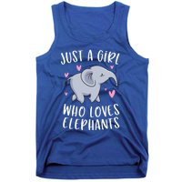 Just A Who Loves Elephants Funny Elephant Funny Gift Tank Top