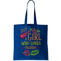 Just A Who Loves Ukuleles For A Ukulele Player Gift Tote Bag