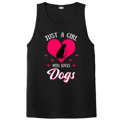 Just A Who Loves Dog Puppy American Pit Bull Terrier Funny Gift PosiCharge Competitor Tank