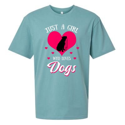 Just A Who Loves Dog Puppy American Pit Bull Terrier Funny Gift Sueded Cloud Jersey T-Shirt