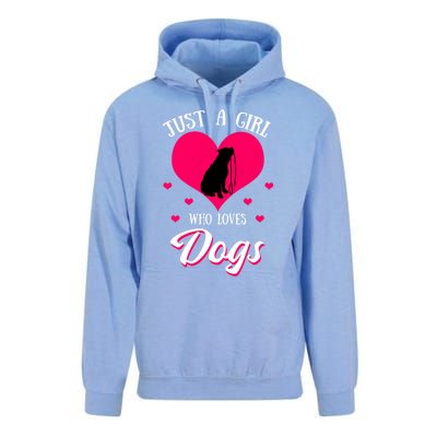 Just A Who Loves Dog Puppy American Pit Bull Terrier Funny Gift Unisex Surf Hoodie