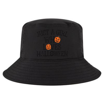 Just A Who Loves Halloween Cute Autumn Cool Comfort Performance Bucket Hat