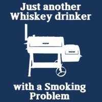 Just Another Whiskey Drinker Smoking Problem BBQ Mousepad
