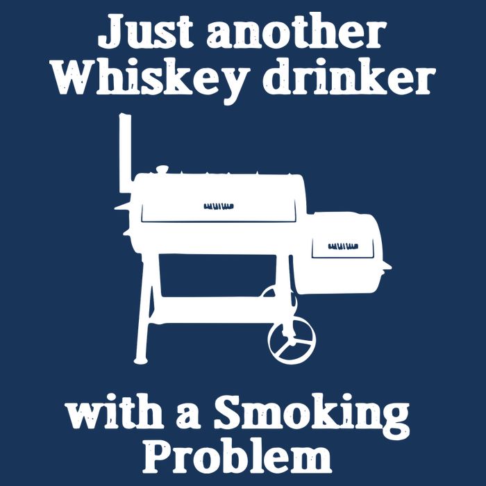 Just Another Whiskey Drinker Smoking Problem BBQ Mousepad