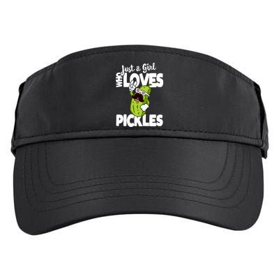 Just A Who Loves Pickles Funny Pickle Gift Meaningful Gift Adult Drive Performance Visor