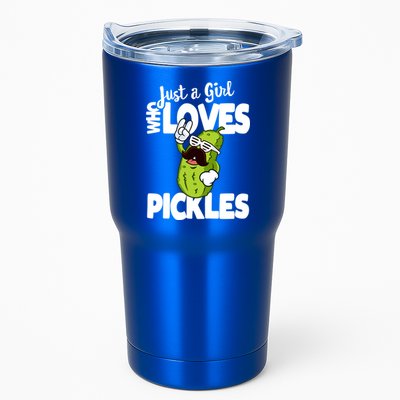 Just A Who Loves Pickles Funny Pickle Gift Meaningful Gift Tumbler