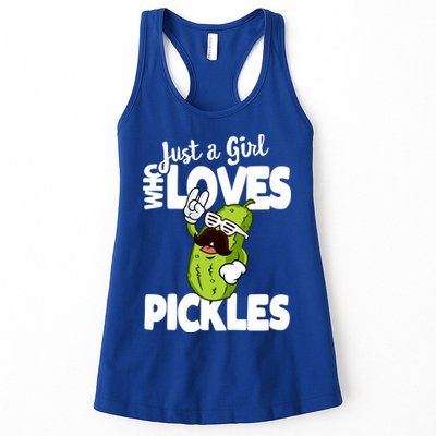 Just A Who Loves Pickles Funny Pickle Gift Meaningful Gift Womens Tank Top