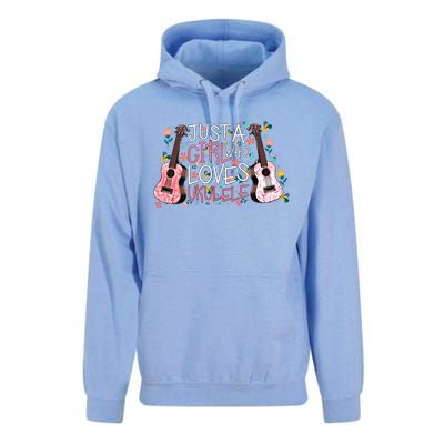 Just A Who Loves Ukuleles Funny Uke Gift Ukuleles Gift Unisex Surf Hoodie