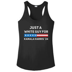 Just A White Guy For Kamala Harris 2024 President Election Ladies PosiCharge Competitor Racerback Tank