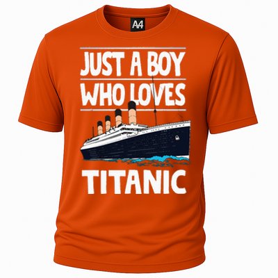 Just A Who Loves Titanic Voyage Ship Cooling Performance Crew T-Shirt