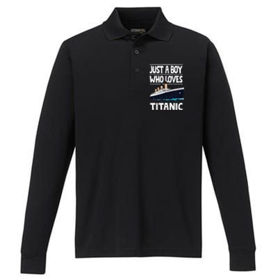 Just A Who Loves Titanic Voyage Ship Performance Long Sleeve Polo