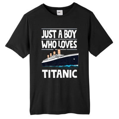 Just A Who Loves Titanic Voyage Ship Tall Fusion ChromaSoft Performance T-Shirt