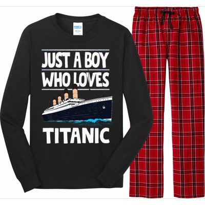 Just A Who Loves Titanic Voyage Ship Long Sleeve Pajama Set