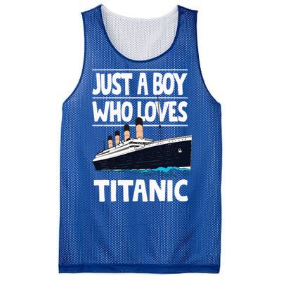 Just A Who Loves Titanic Voyage Ship Mesh Reversible Basketball Jersey Tank