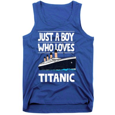 Just A Who Loves Titanic Voyage Ship Tank Top