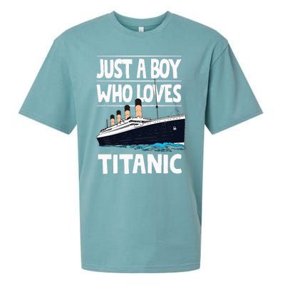 Just A Who Loves Titanic Voyage Ship Sueded Cloud Jersey T-Shirt