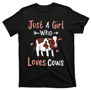 Just A Who Loves Cows Cute Strawberry Cow T-Shirt