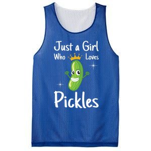 Just A Who Loves Pickles I Cucumber I Pickle Cool Gift Mesh Reversible Basketball Jersey Tank