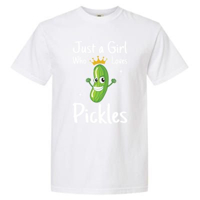 Just A Who Loves Pickles I Cucumber I Pickle Cool Gift Garment-Dyed Heavyweight T-Shirt