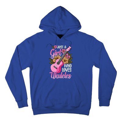 Just A Who Loves Ukuleles Funny Uke Gift Hoodie