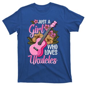 Just A Who Loves Ukuleles Funny Uke Gift T-Shirt