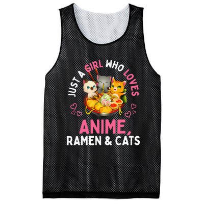 Just a  Who Loves Anime Ra and Cats Kawaii Manga Gift Mesh Reversible Basketball Jersey Tank