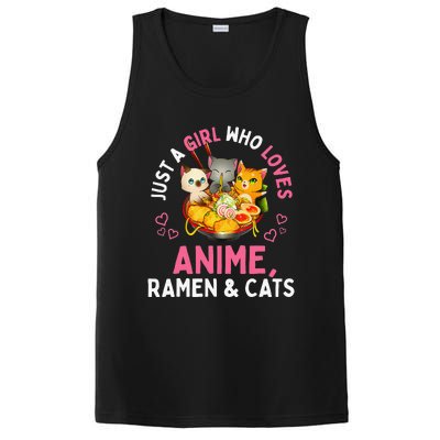 Just a  Who Loves Anime Ra and Cats Kawaii Manga Gift PosiCharge Competitor Tank