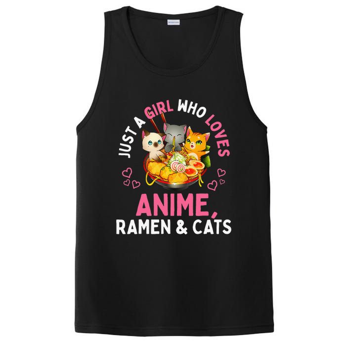 Just a  Who Loves Anime Ra and Cats Kawaii Manga Gift PosiCharge Competitor Tank