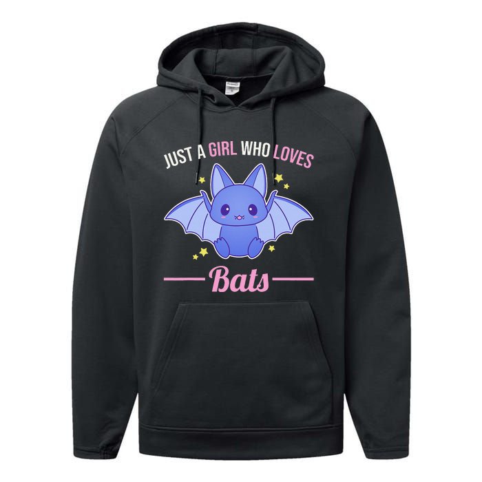 Just A Who Loves Bats Performance Fleece Hoodie