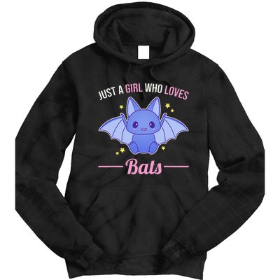 Just A Who Loves Bats Tie Dye Hoodie