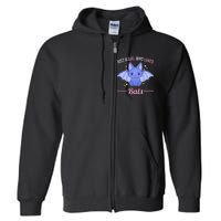 Just A Who Loves Bats Full Zip Hoodie