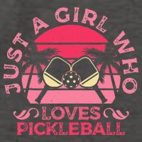 Just A Who Loves Pickleball Paddle Sports Game Vector Backpack