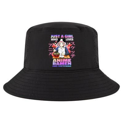 Just A  Who Loves Anime Ra and Sketching Anime Gift Cool Comfort Performance Bucket Hat