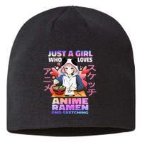 Just A  Who Loves Anime Ra and Sketching Anime Gift Sustainable Beanie