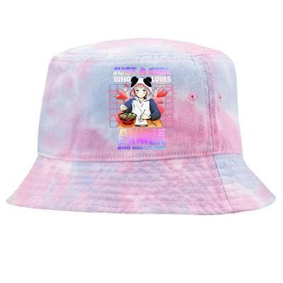 Just A  Who Loves Anime Ra and Sketching Anime Gift Tie-Dyed Bucket Hat