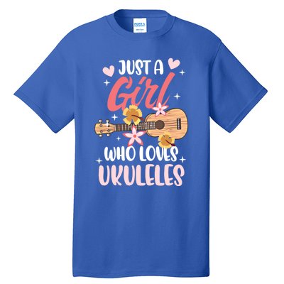 Just A Who Loves Ukuleles Gift Tall T-Shirt