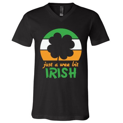 Just A Wee Bit Irish V-Neck T-Shirt