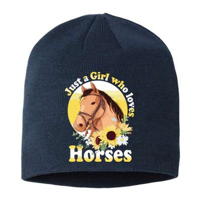 Just A Who Loves Horses Riding Sustainable Beanie