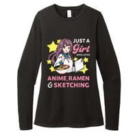 Just A  Who Loves Anime Ra and Sketching Drawing Art Womens CVC Long Sleeve Shirt