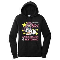 Just A  Who Loves Anime Ra and Sketching Drawing Art Women's Pullover Hoodie