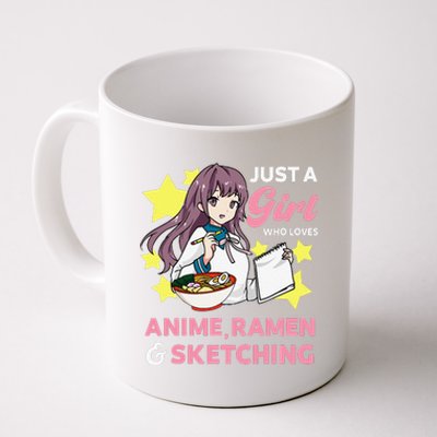 Just A  Who Loves Anime Ra and Sketching Drawing Art Coffee Mug