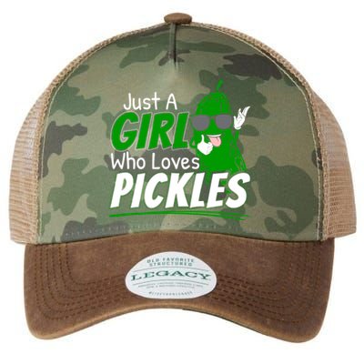 Just A Who Loves Pickles Great Gift Legacy Tie Dye Trucker Hat