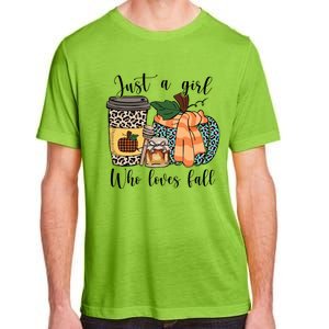 Just A Who Loves Fall Pumpin Spice Latte Cute Autumn Gift Adult ChromaSoft Performance T-Shirt