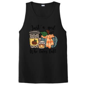 Just A Who Loves Fall Pumpin Spice Latte Cute Autumn Gift PosiCharge Competitor Tank