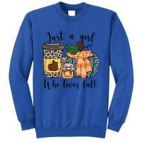 Just A Who Loves Fall Pumpin Spice Latte Cute Autumn Gift Sweatshirt