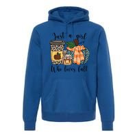 Just A Who Loves Fall Pumpin Spice Latte Cute Autumn Gift Premium Hoodie