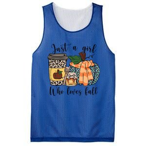 Just A Who Loves Fall Pumpin Spice Latte Cute Autumn Gift Mesh Reversible Basketball Jersey Tank