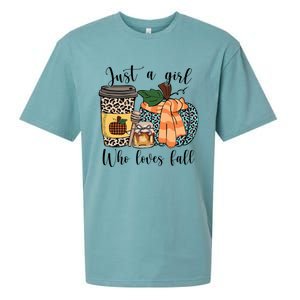 Just A Who Loves Fall Pumpin Spice Latte Cute Autumn Gift Sueded Cloud Jersey T-Shirt